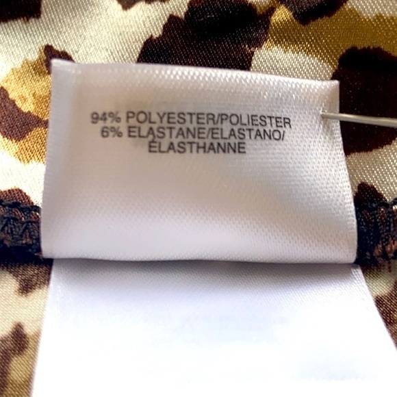 NWT Anne Klein Animal Print Patterned A-Line Skirt - Picture 12 of 12